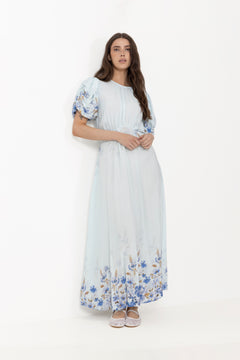 Botanic Dress - Light Blue