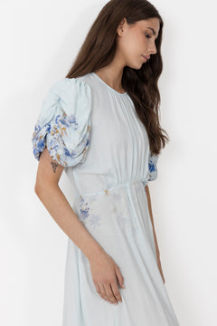 Botanic Dress - Light Blue