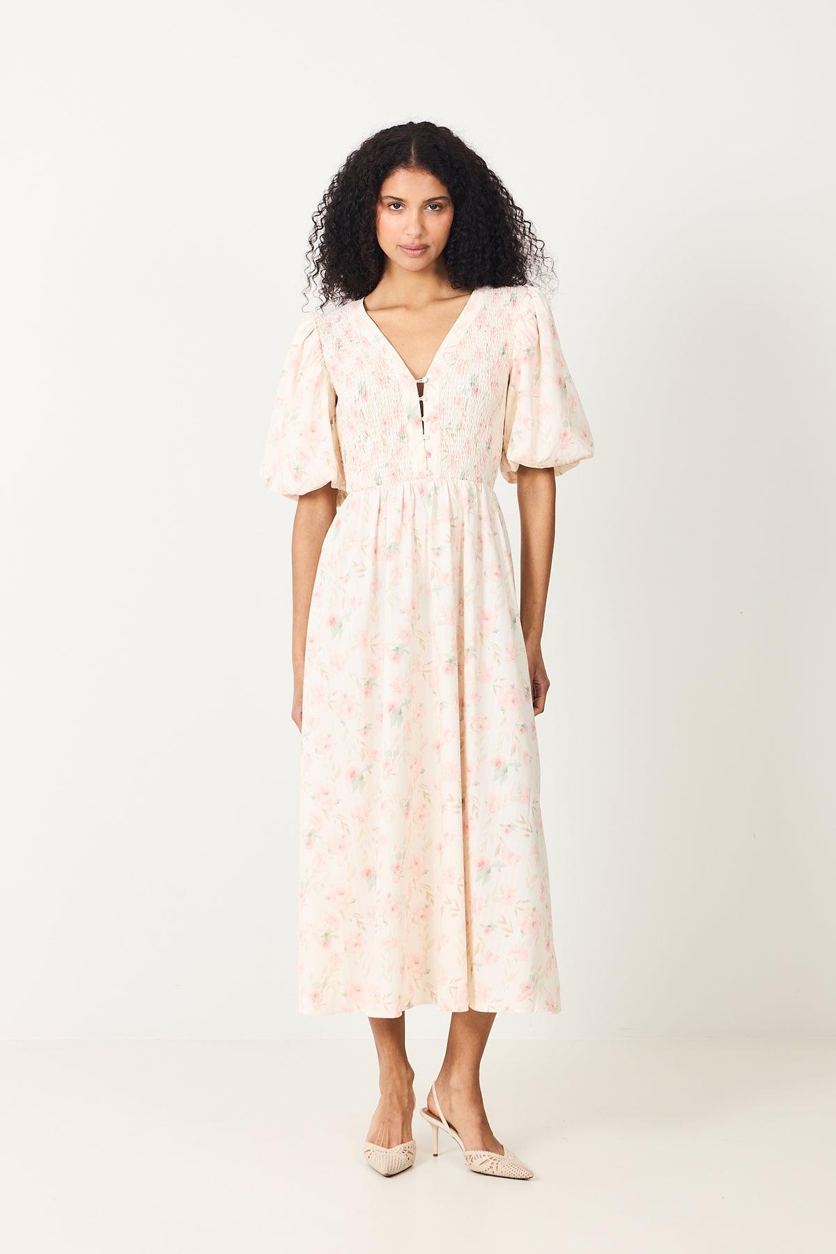Tabita New Dress - Rose/Green