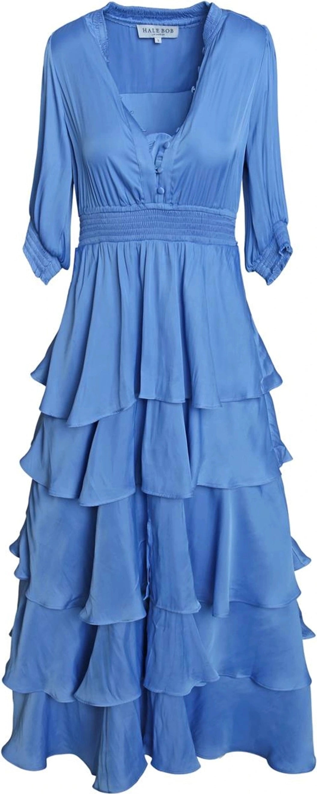 Wisteria Solid Dress - Blue