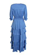 Wisteria Solid Dress - Blue