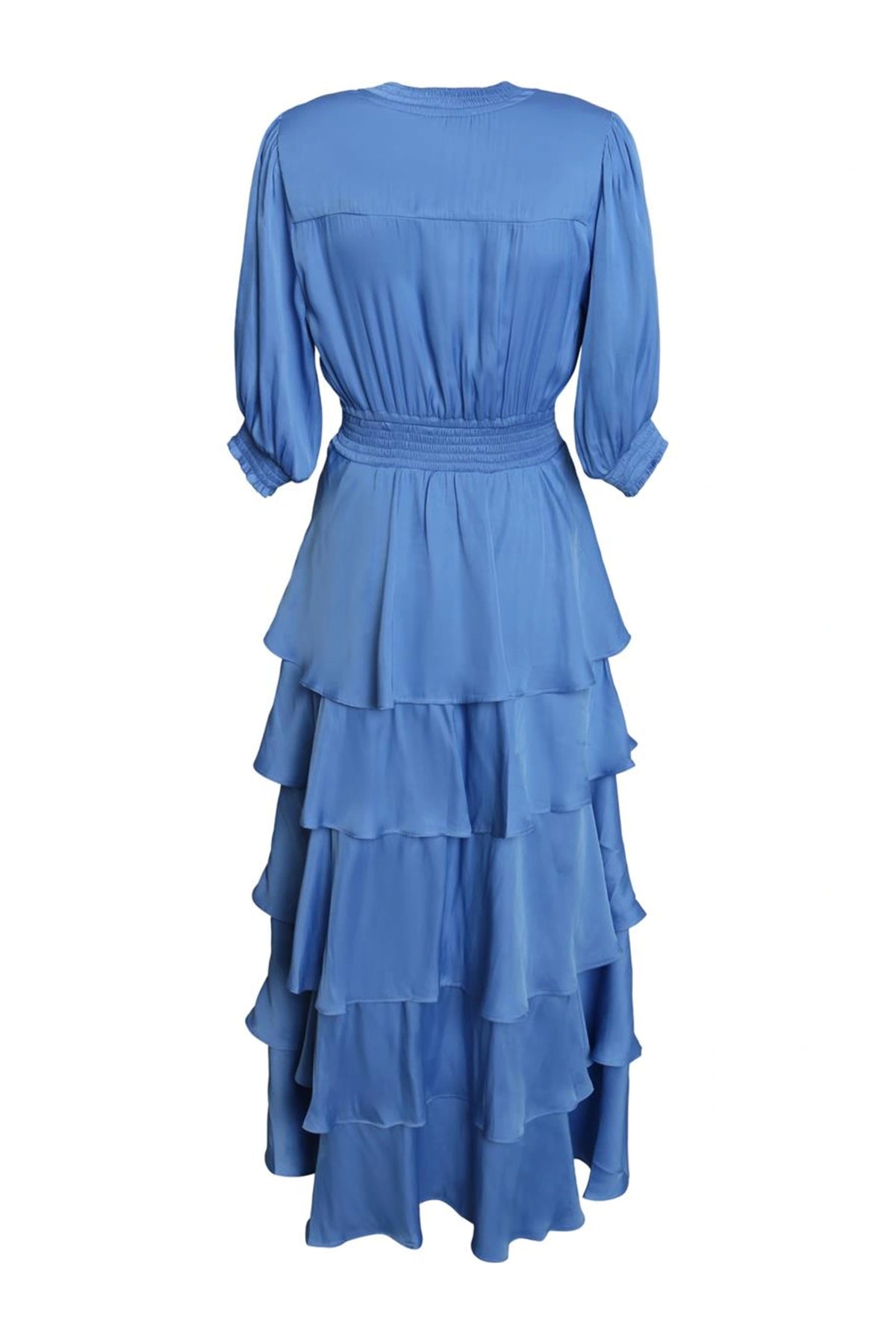 Wisteria Solid Dress - Blue