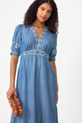 Este Dress Tencel - Blue