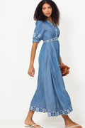 Este Dress Tencel - Blue