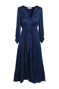 Emryn Solid Dress - Navy
