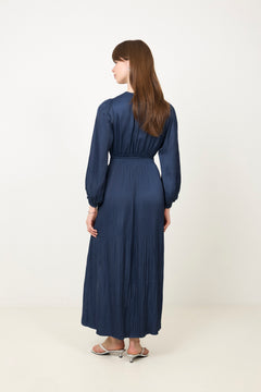 Emryn Solid Dress - Navy