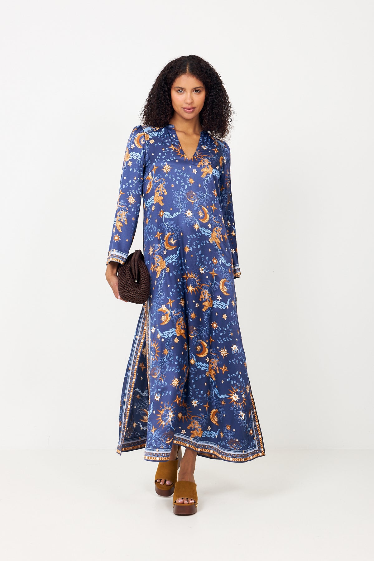 Rowena Dress - Navy