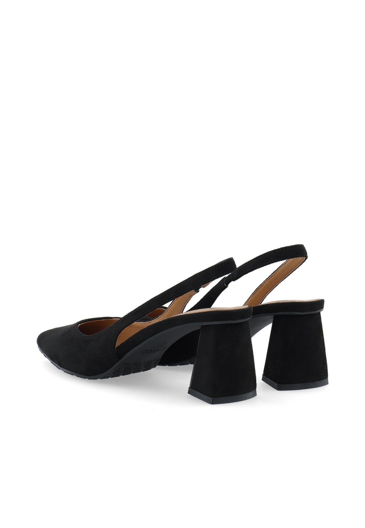 Biamaralyn Slingback Faux Suede - Black
