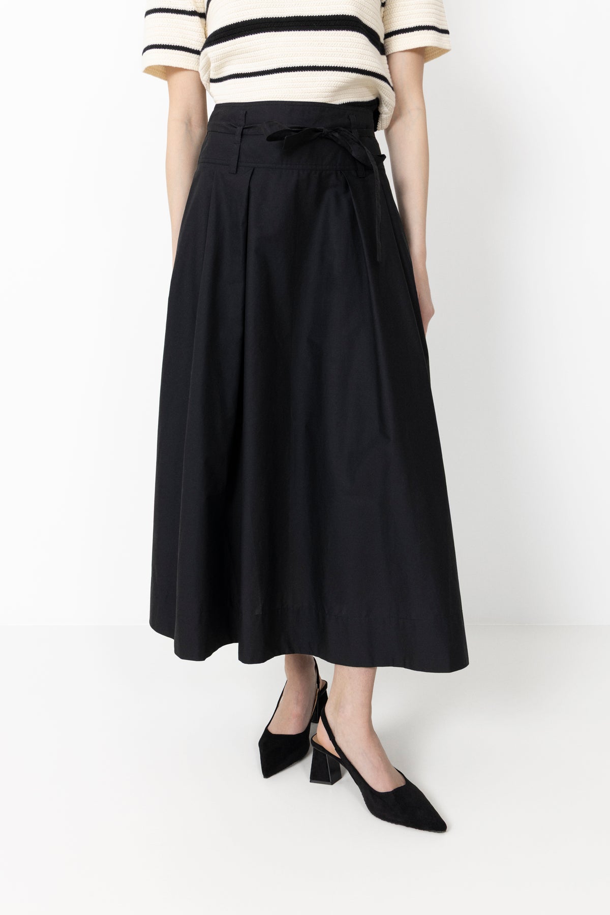Biamaralyn Slingback Faux Suede - Black