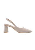 Biamaralyn Slingback Faux Suede - Nougat