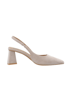 Biamaralyn Slingback Faux Suede - Nougat