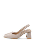 Biamaralyn Slingback Faux Suede - Nougat