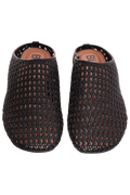 Bianera Mule Weaved Faux Leather - Black