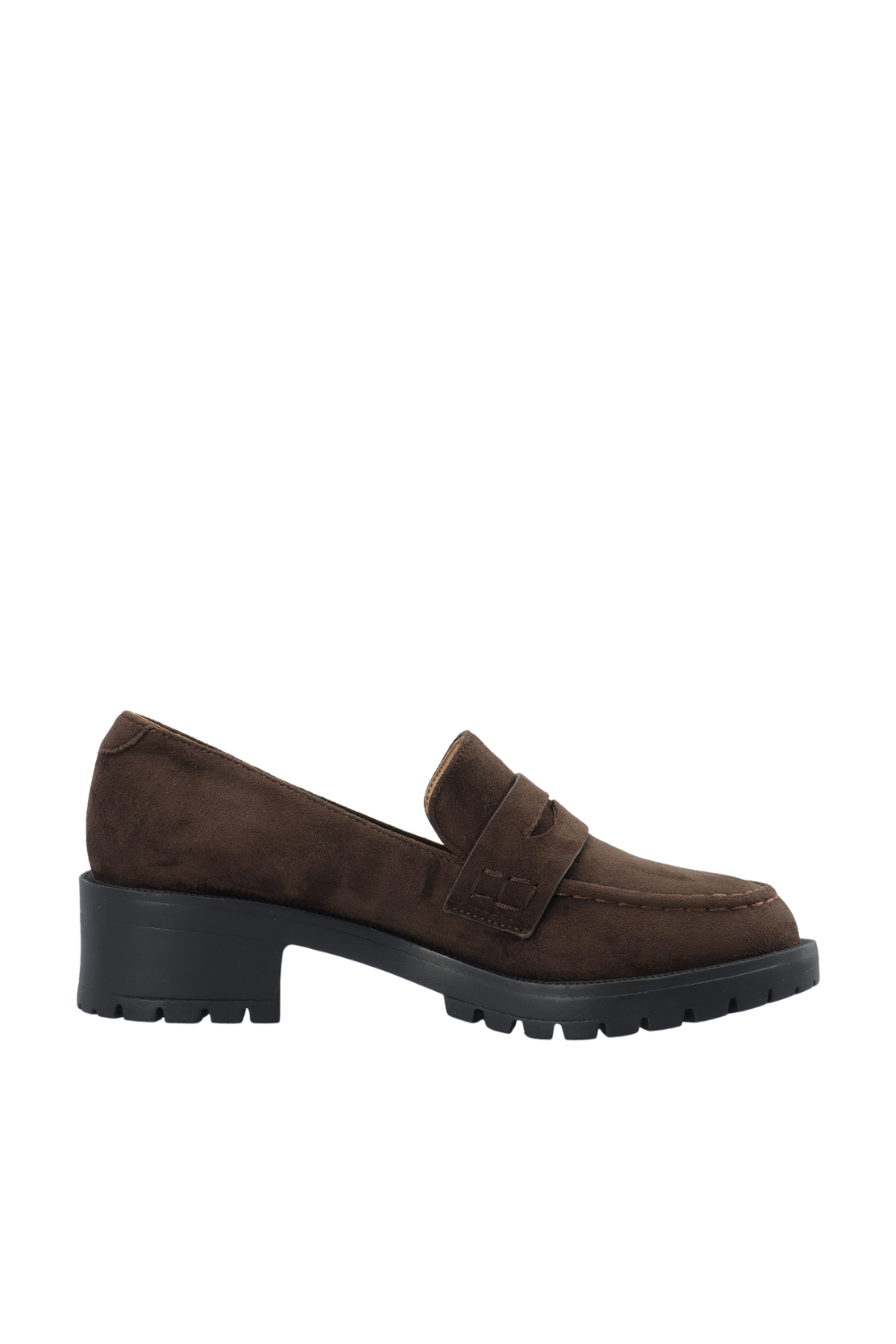 Biapearl Penny Loafer Faux Suede - Brown