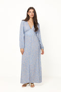 N-Lilith Maxi Dress - Donata Sky Print