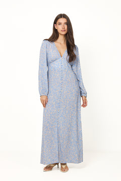 N-Lilith Maxi Dress - Donata Sky Print