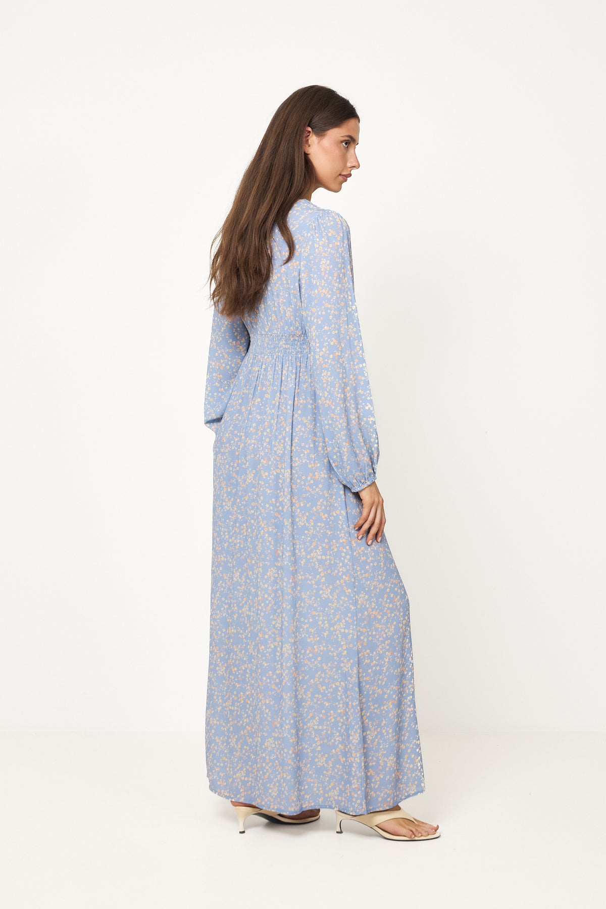 N-Lilith Maxi Dress - Donata Sky Print