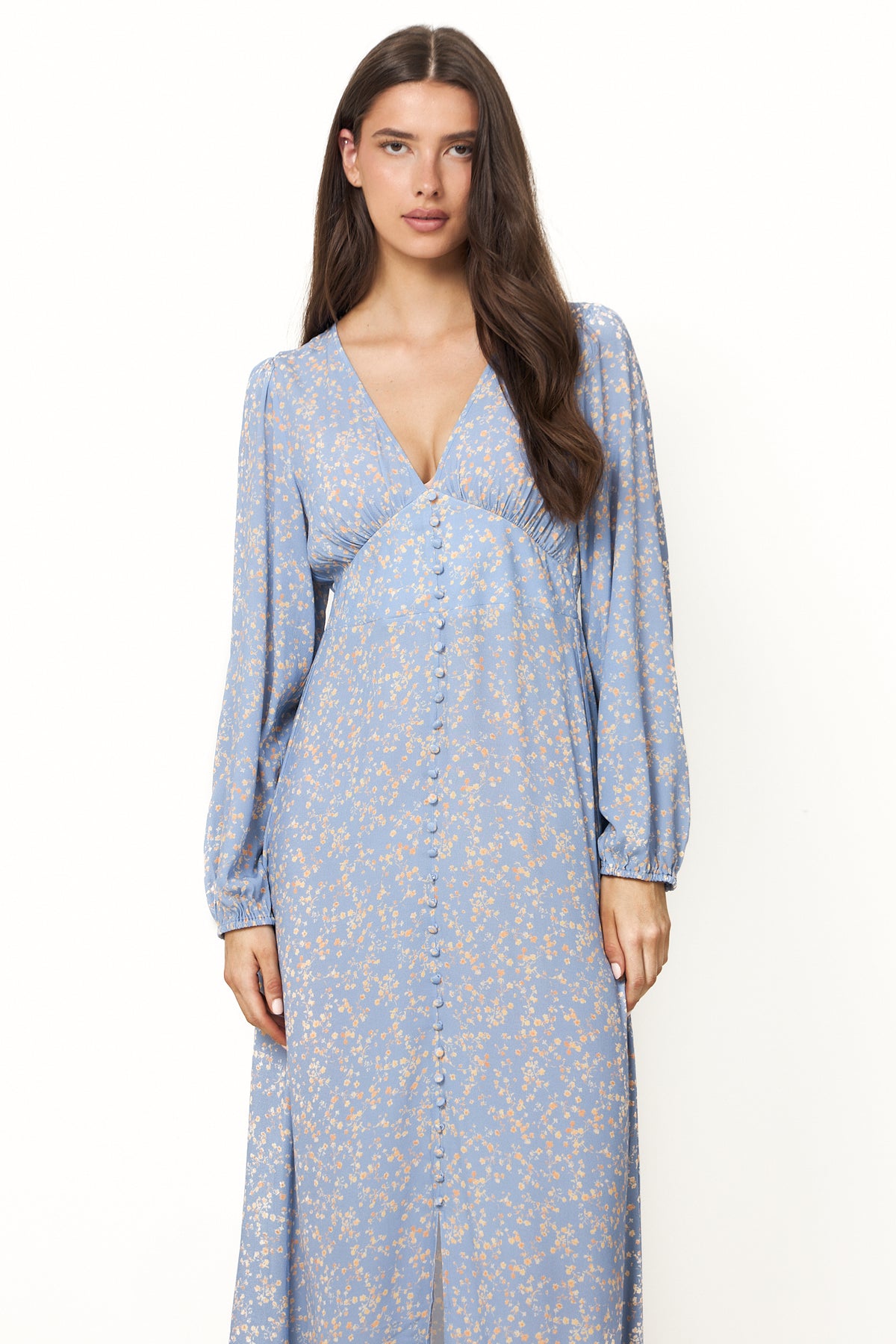 N-Lilith Maxi Dress - Donata Sky Print