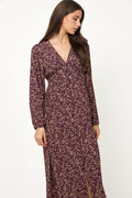 N-Lilith Maxi Dress - Donata Winetasting Print