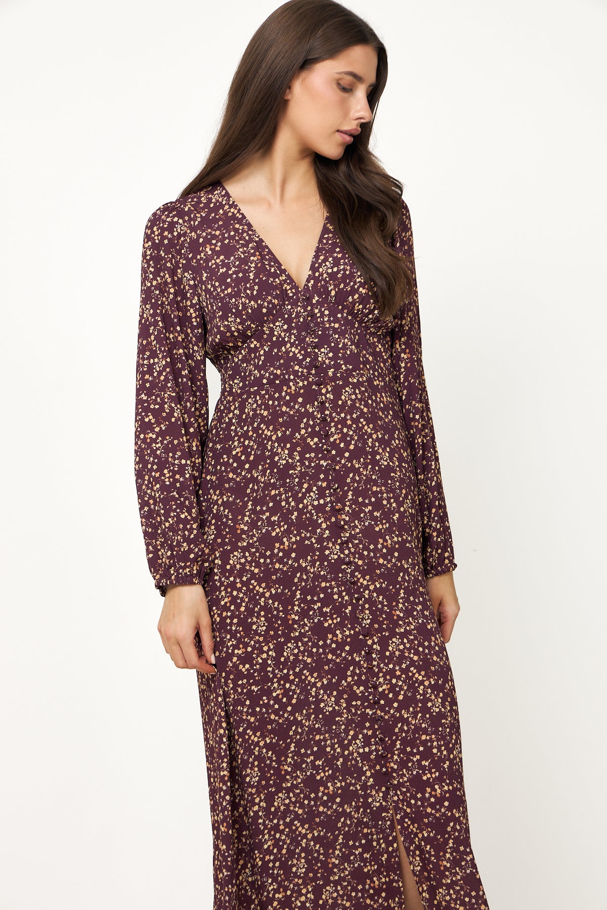 N-Lilith Maxi Dress - Donata Winetasting Print