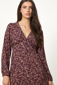 N-Lilith Maxi Dress - Donata Winetasting Print
