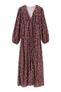N-Lilith Maxi Dress - Donata Winetasting Print
