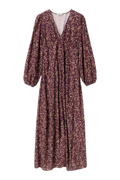 N-Lilith Maxi Dress - Donata Winetasting Print