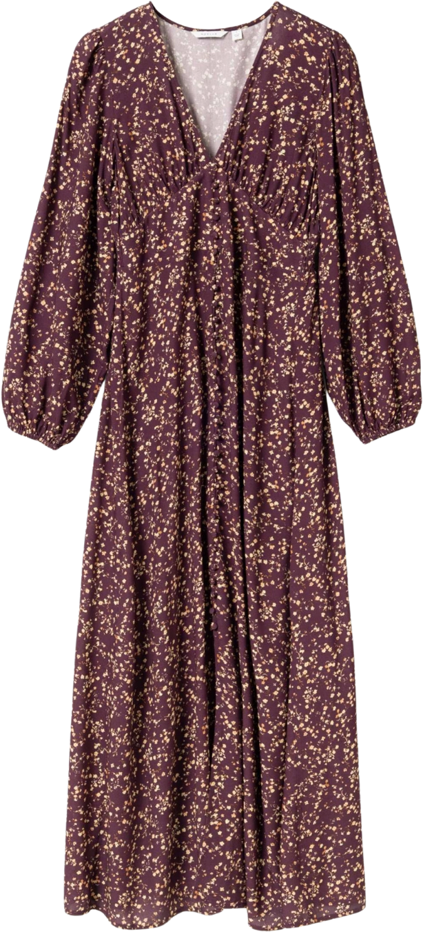 N-Lilith Maxi Dress - Donata Winetasting Print