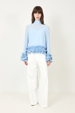 N-Latanietta Blouse - Sky Blue