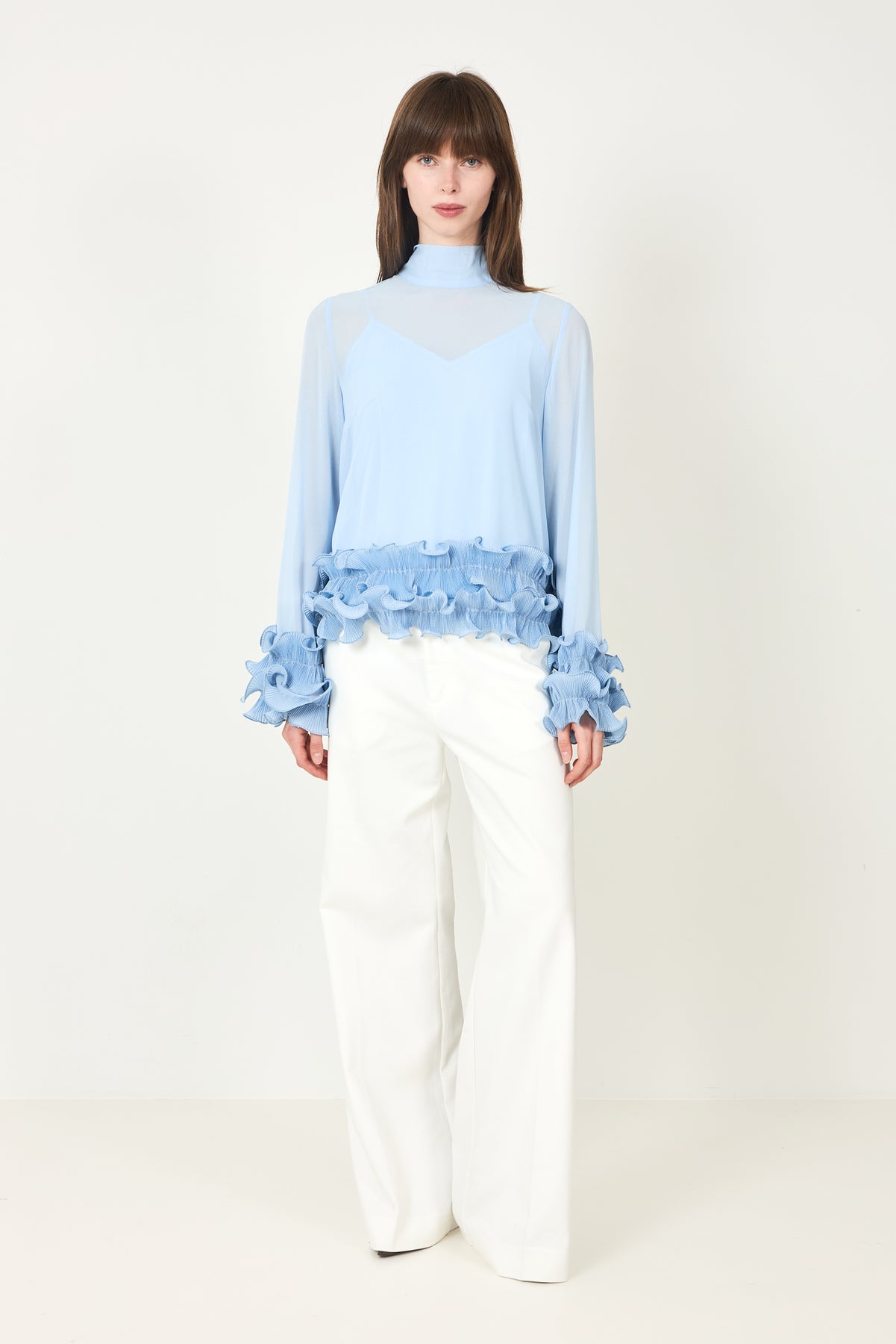 N-Latanietta Blouse - Sky Blue