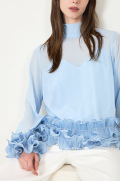 N-Latanietta Blouse - Sky Blue
