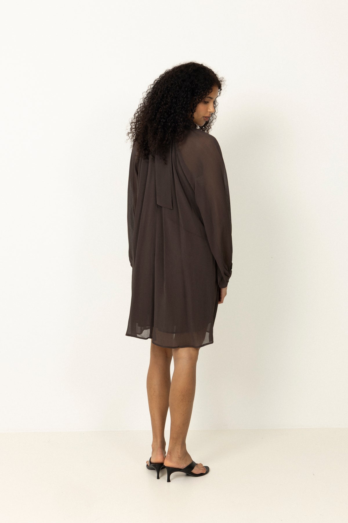 N-Lorenia Dress - Chocolate