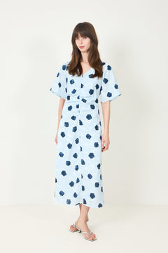 N-Lavina Dress - Delice Blue Print