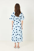 N-Lavina Dress - Delice Blue Print
