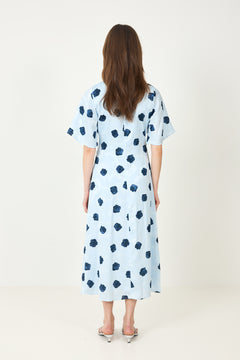 N-Lavina Dress - Delice Blue Print