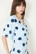 N-Lavina Dress - Delice Blue Print