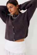 N-Kae Knit Cardigan - Chocolate