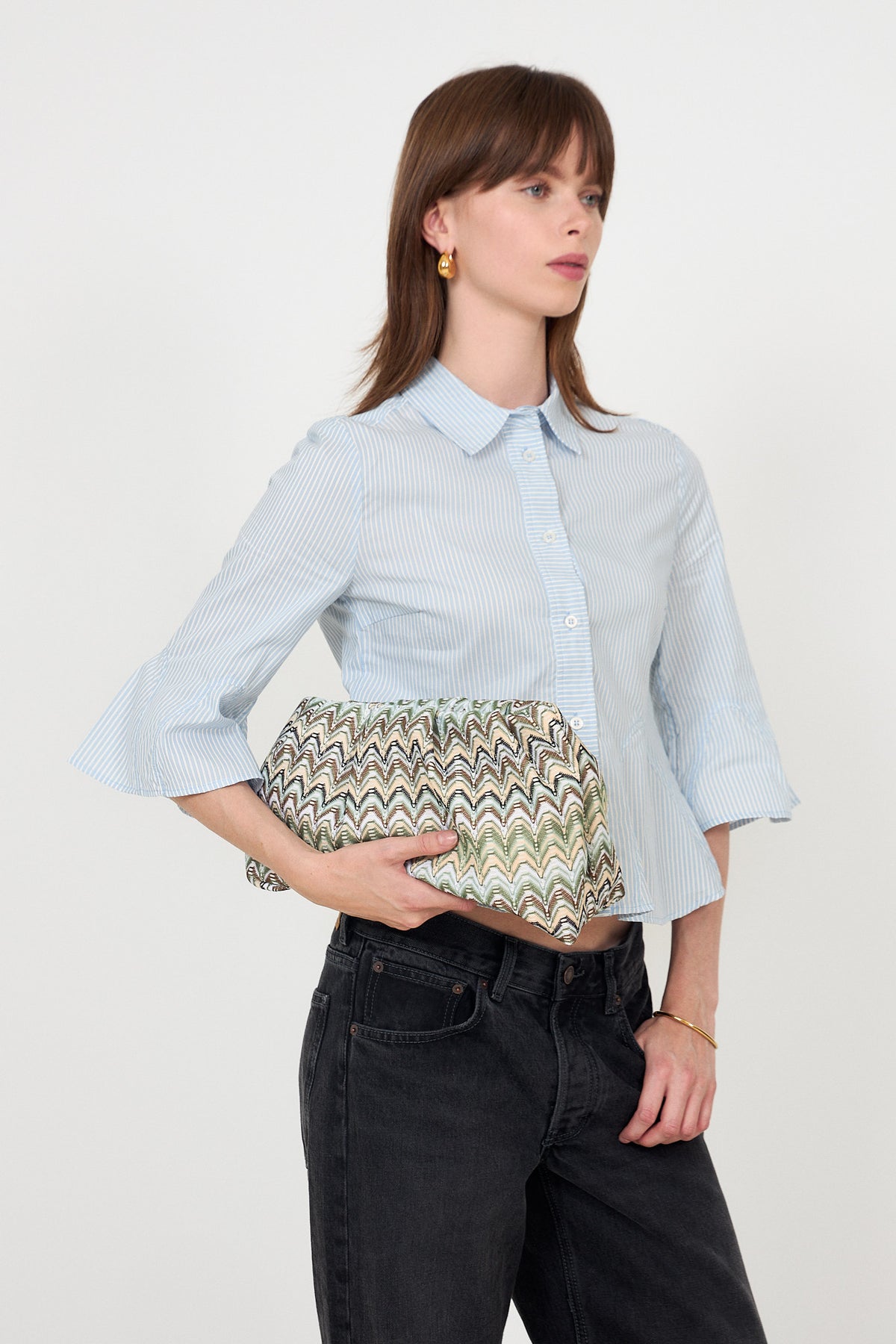 Pala Maxi Clutch Bag - Beetle Green