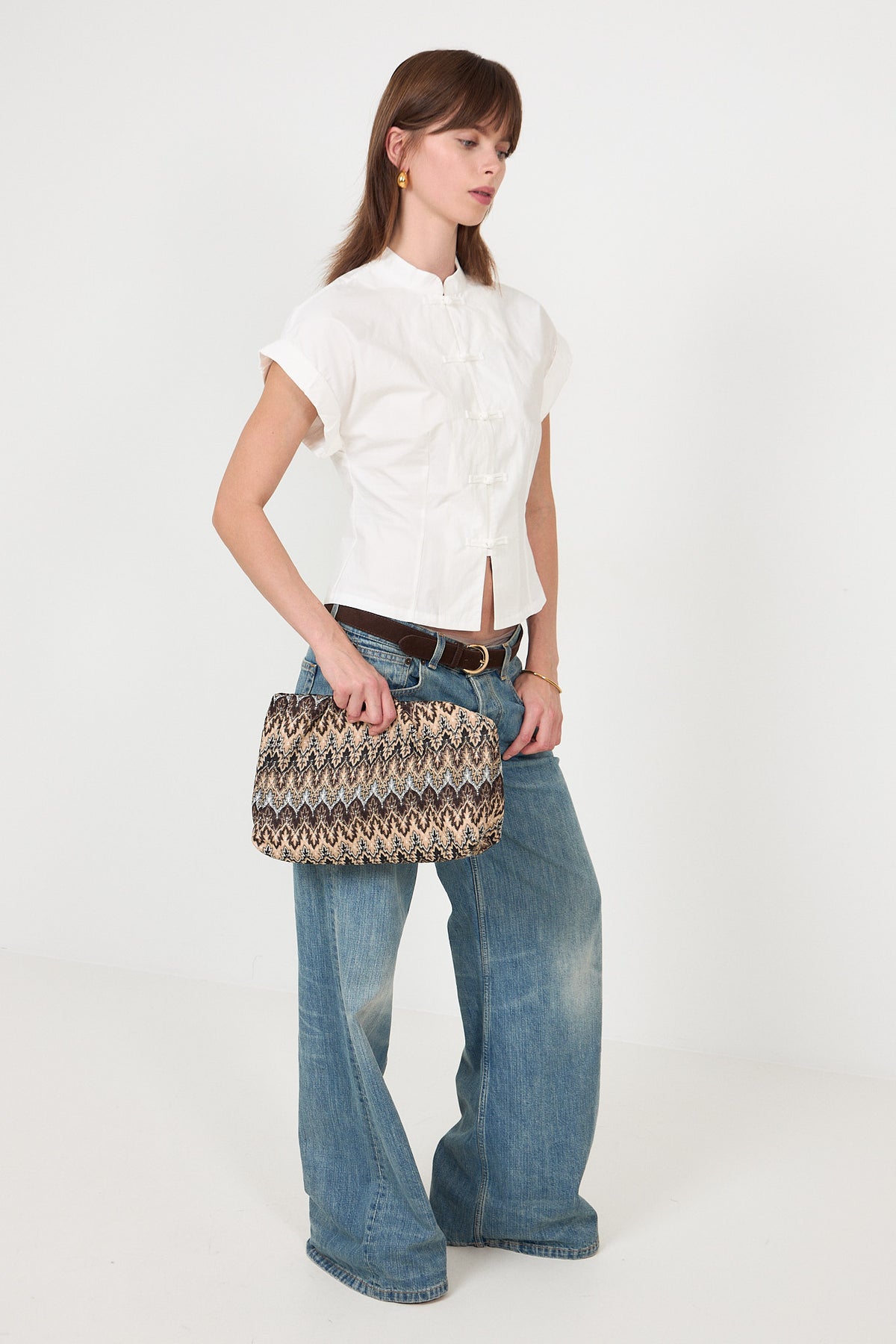 Pala Maxi Clutch Bag - Sand/brown