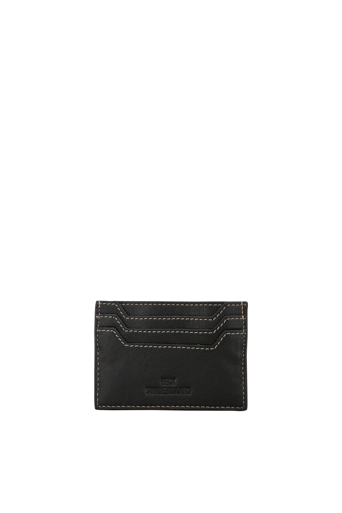 Nappa Card Holder - Black