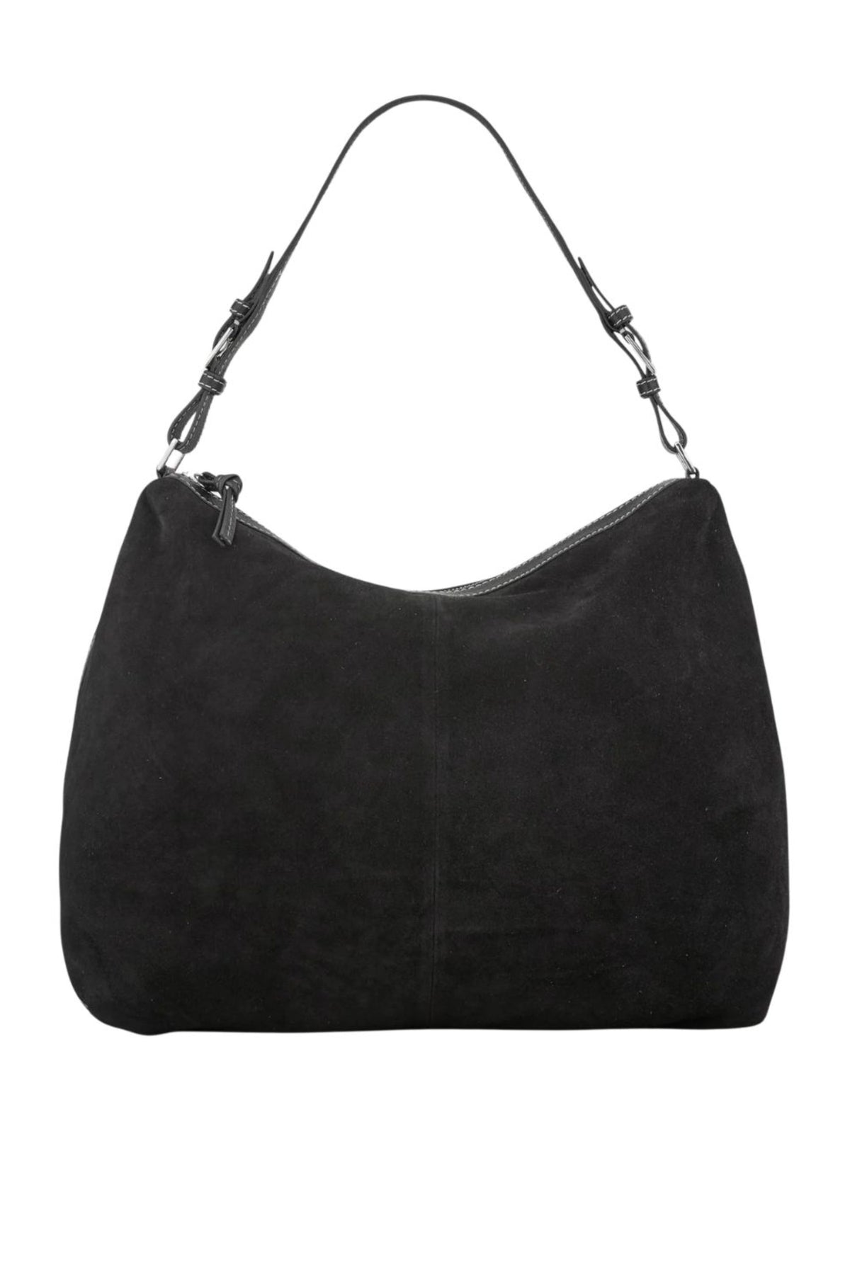 Suede Ginni Large Bag - Black