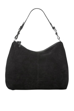 Suede Ginni Large Bag - Black