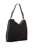 Suede Ginni Large Bag - Black