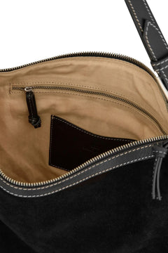 Suede Ginni Large Bag - Black