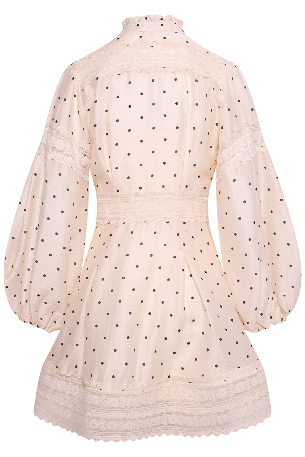 Aliah Dot Dress - Ivory Dot