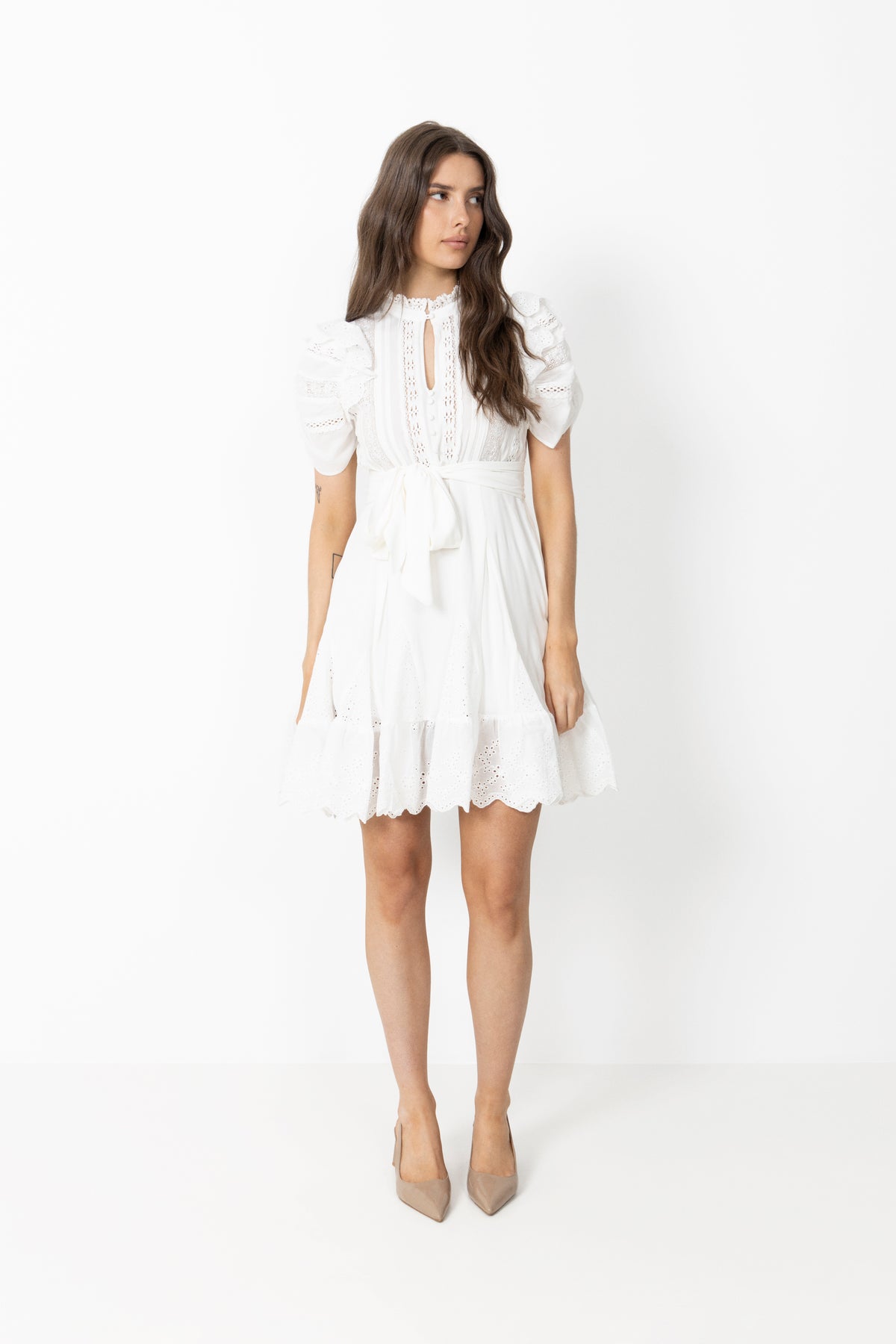 Lita Ss Dress - White