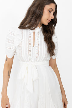 Lita Ss Dress - White