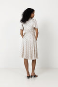 Florence Wrap Dress - Ivory Dot