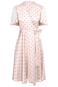 Florence Wrap Dress - Ivory Dot