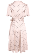 Florence Wrap Dress - Ivory Dot